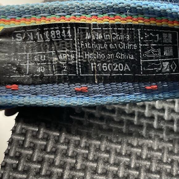 Teva Flatform Universal Sandals Womens Size 8.5/40 Blue Unicorn Platform Strappy - Picture 8 of 9